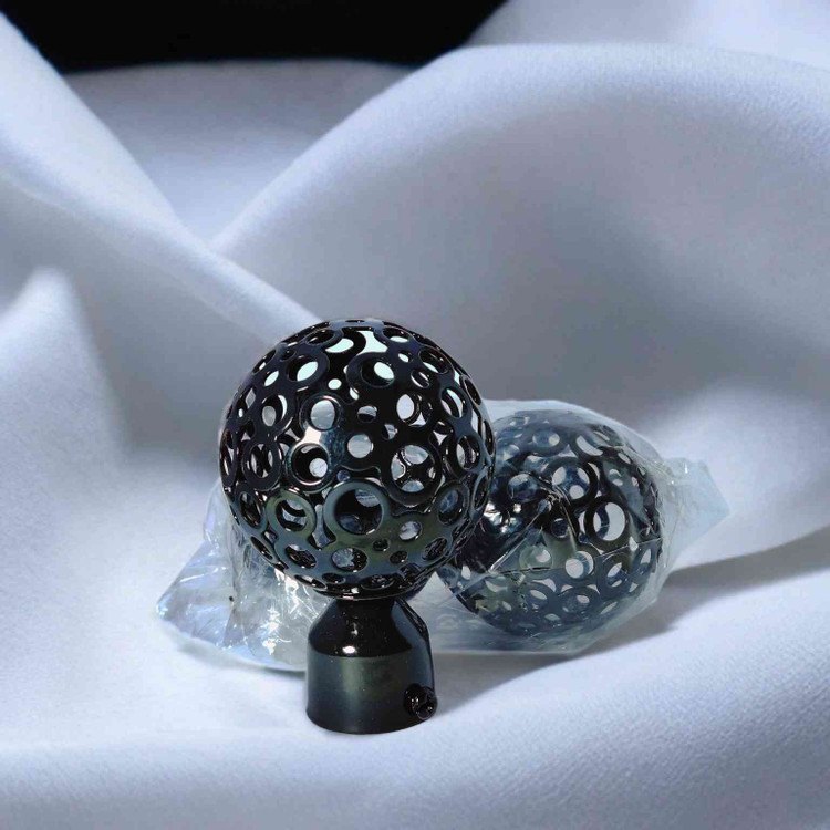 کلاهک میله پرده پانچ طرح المپیک رنگ مشکی