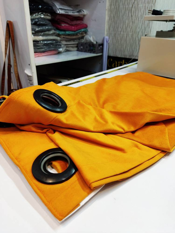 پرده شتری با بافت مخمل کالیفرنیا