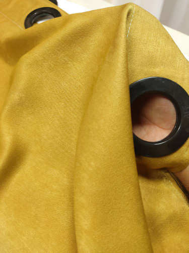 پرده مخمل طلایی پتینه ترک - لوکس و با شکوه