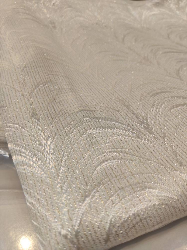 Turkish Crepe Sheer with Wave Pattern, Luxurious and Modern - For Unique Interiors