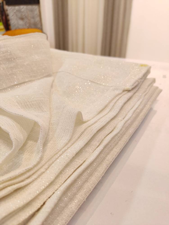 حریر کتان لمه ترک، درخشش ظریف، لوکس و مدرن - برای دکوراسیونهای خاص