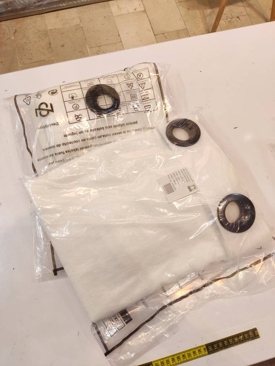 حریر کتان ترک، ابعاد بزرگ، لوکس و کلاسیک - برای پنجرههای مجلل