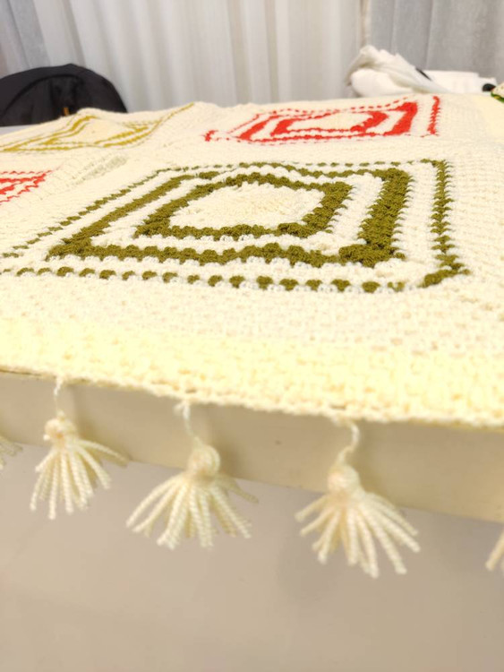 Large Handmade Crochet Tablecloth