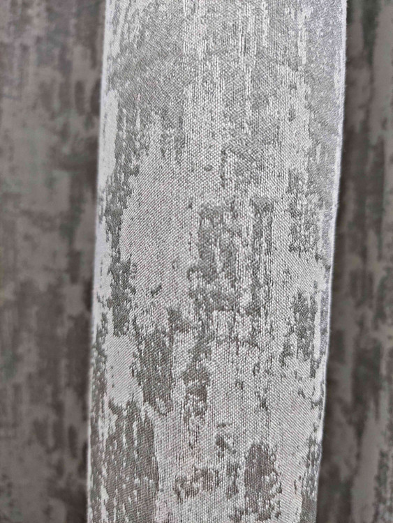 پرده آماده حریر کرپ طرح پتینه طوسی6