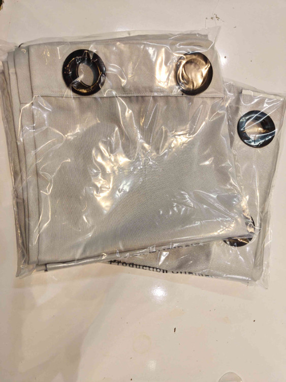 پرده آماده کرپ گونی بافت سبز آبی، عرض 150 و ارتفاع 265 سانتیمتر شماره 5