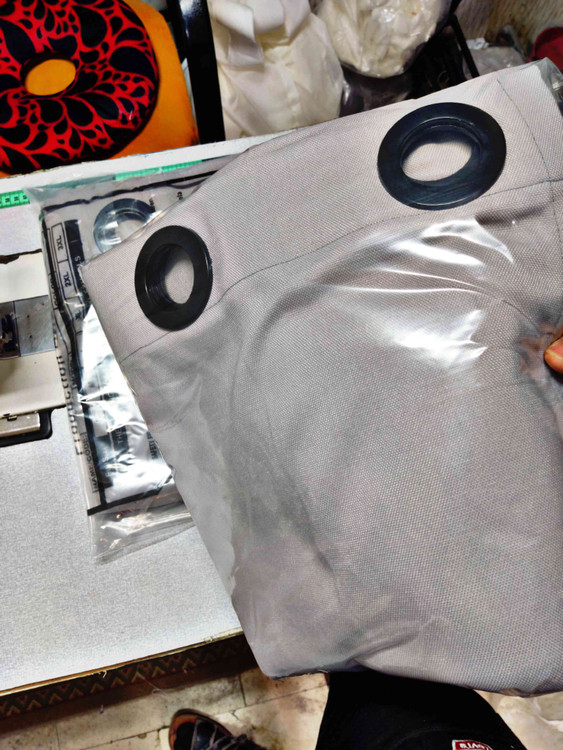 پرده آماده کیمیا (طوسی بژ) | ضدنور شماره3