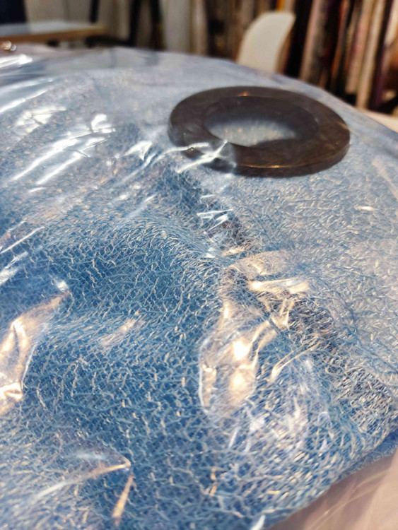 پرده آماده لیوما - رنگ آبی آسمانی انتخابی شیک و مینیمال۵