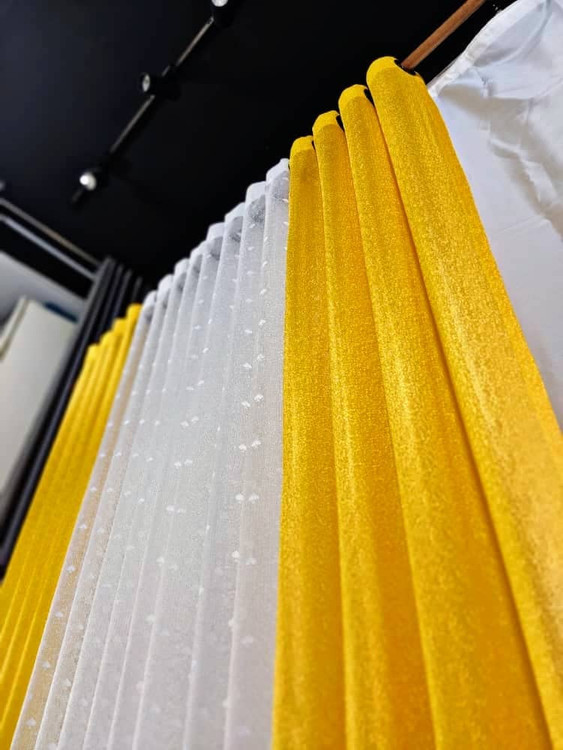Ready-made curtains code CL29 Lioma Yellow – a positive energy bomb at home