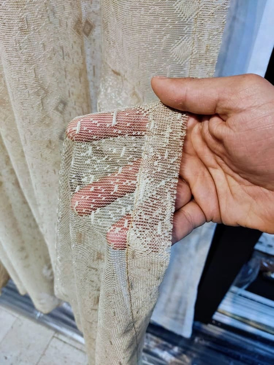 فروش ویژه پرده حریر راشل دو رنگ با قیمت استثنایی2