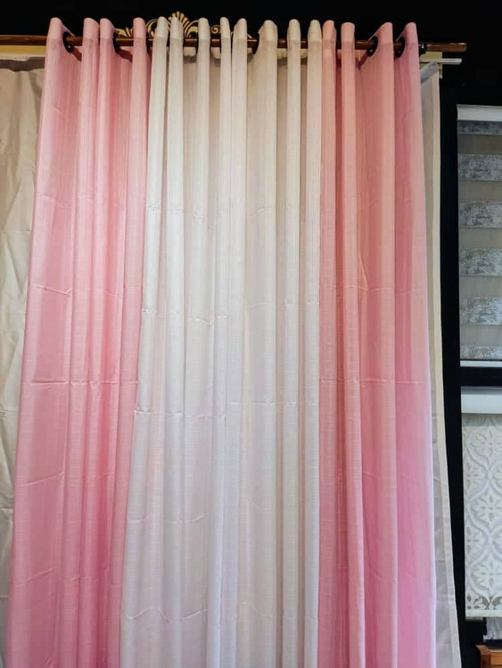 پرده حریر صورتی – لطافت زنانه در دل دکوراسیون2