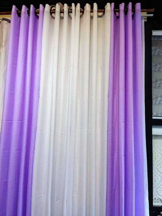 پرده حریر یاسی | رایحه لطیف آرامش در قاب پنجره