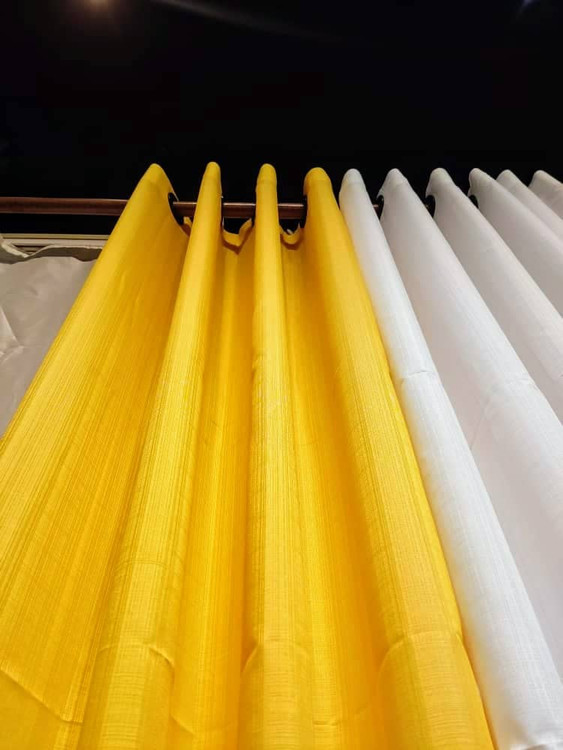 پرده حریر زرد | انرژی و نور در هر لحظه از روز0