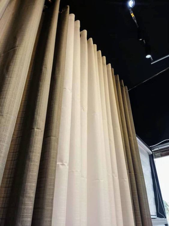 پرده حریر طوسی تیره | وقار و مدرنیته در یک قاب2