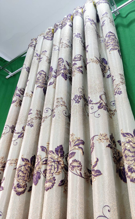 Ready-made curtains code CL38 Paradise Flowers – rare and special jacquard with prominent flowers
