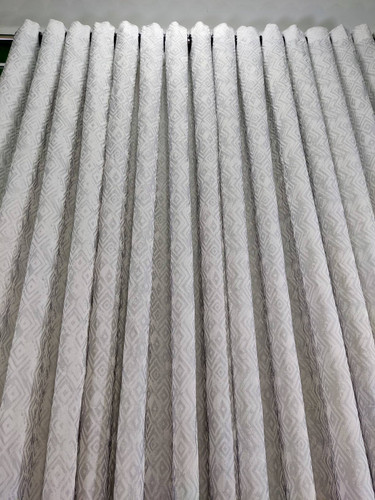 پرده حریر طوسی طرح لوزی کد CD25 – انتخابی اقتصادی